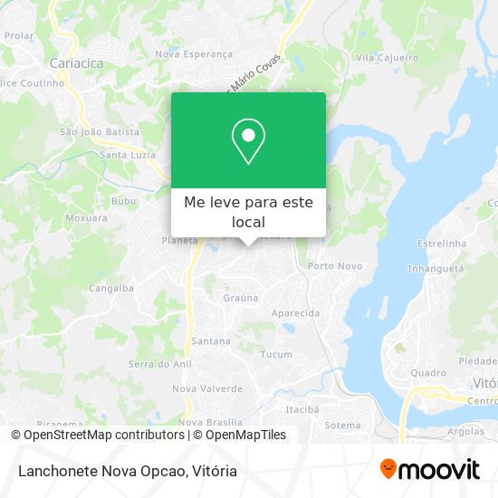 Lanchonete Nova Opcao mapa
