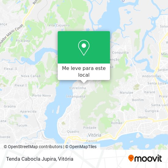 Tenda Cabocla Jupira mapa
