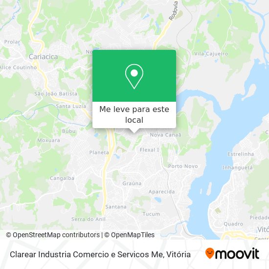 Clarear Industria Comercio e Servicos Me mapa