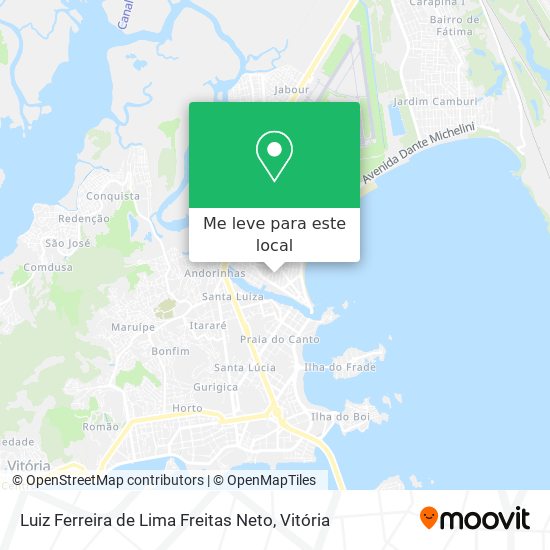 Luiz Ferreira de Lima Freitas Neto mapa