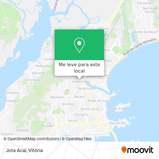 Jota Acai mapa