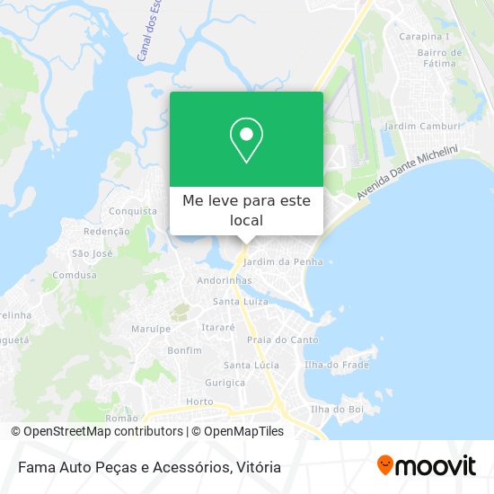 Fama Auto Peças e Acessórios mapa