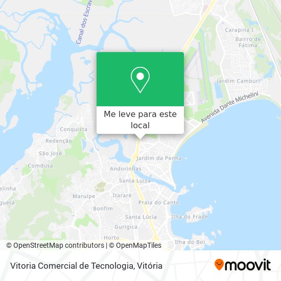 Vitoria Comercial de Tecnologia mapa