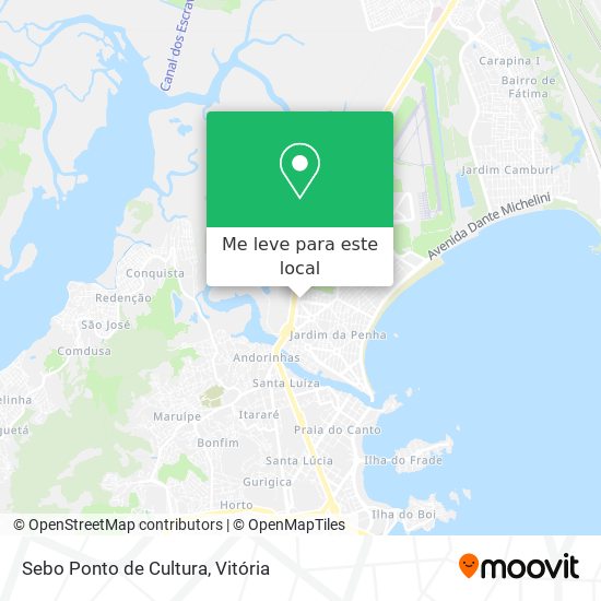 Sebo Ponto de Cultura mapa