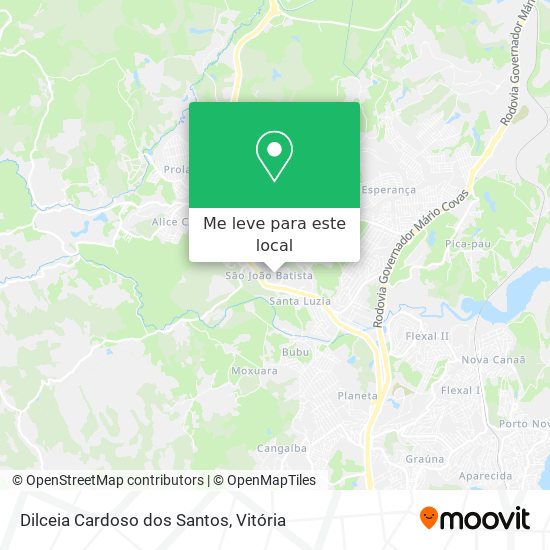 Dilceia Cardoso dos Santos mapa