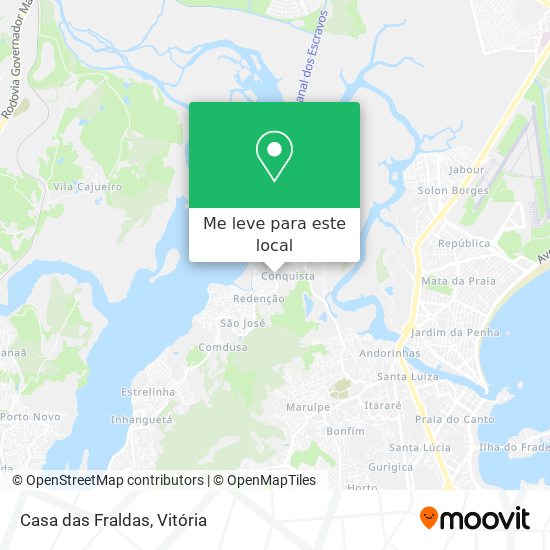 Casa das Fraldas mapa