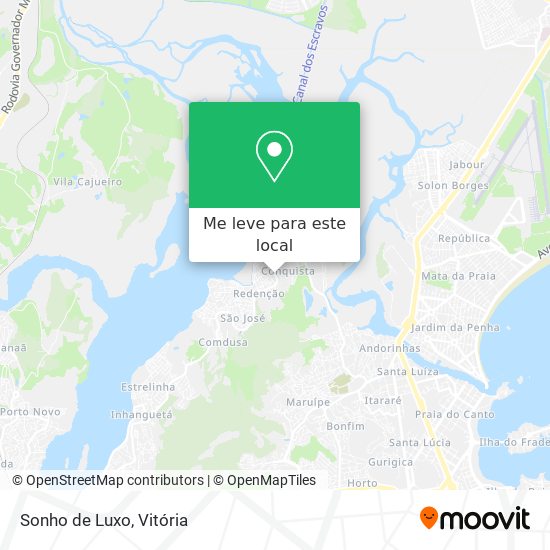 Sonho de Luxo mapa