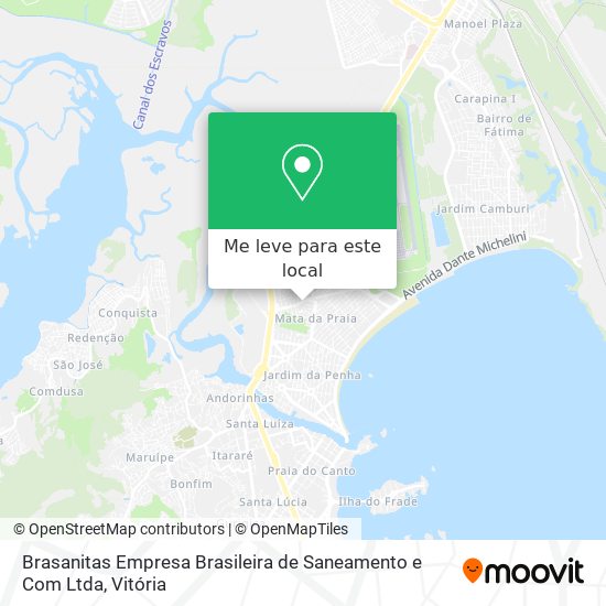 Brasanitas Empresa Brasileira de Saneamento e Com Ltda mapa