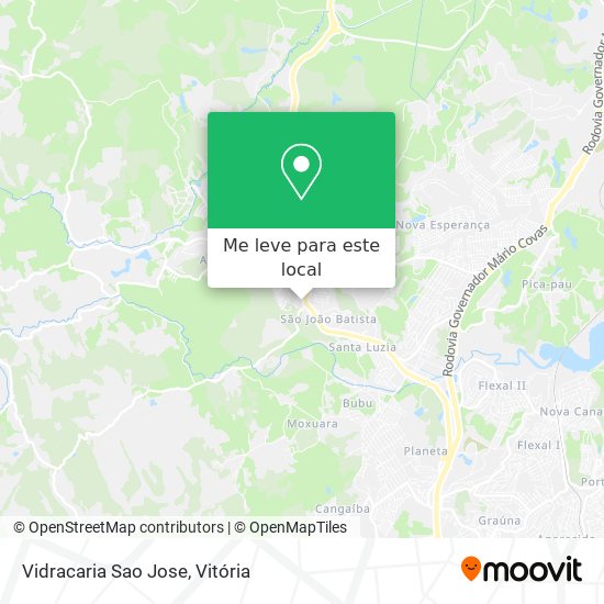 Vidracaria Sao Jose mapa