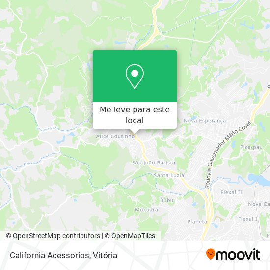 California Acessorios mapa