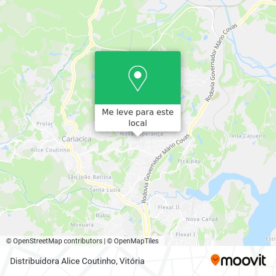 Distribuidora Alice Coutinho mapa