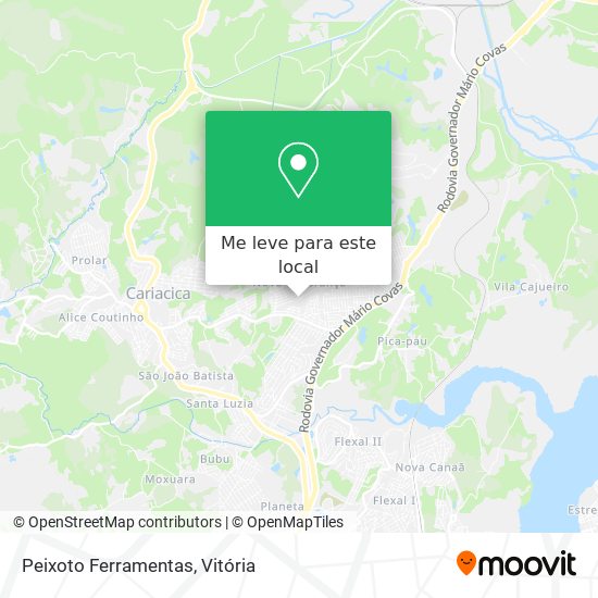 Peixoto Ferramentas mapa