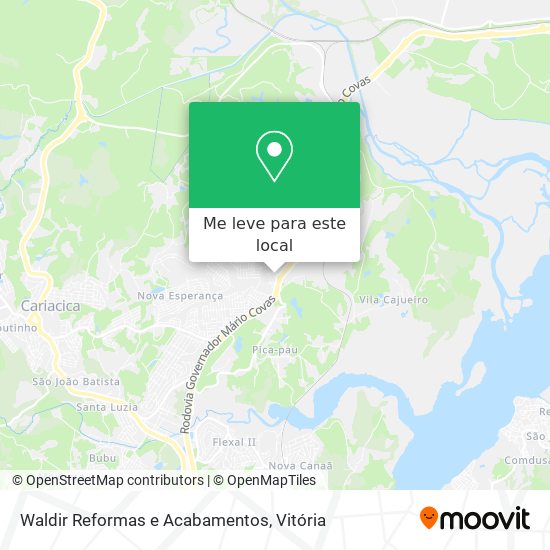 Waldir Reformas e Acabamentos mapa