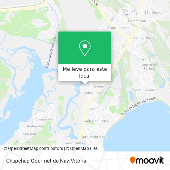 Chupchup Gourmet da Nay mapa