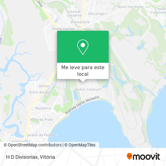 H D Divisorias mapa