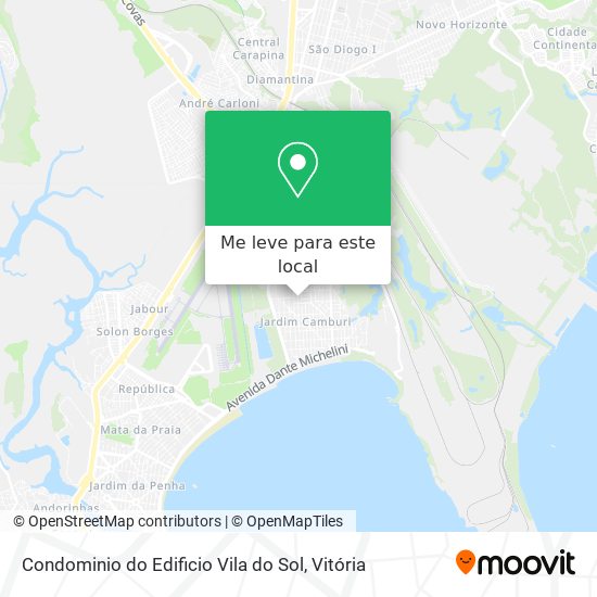 Condominio do Edificio Vila do Sol mapa