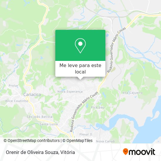 Orenir de Oliveira Souza mapa