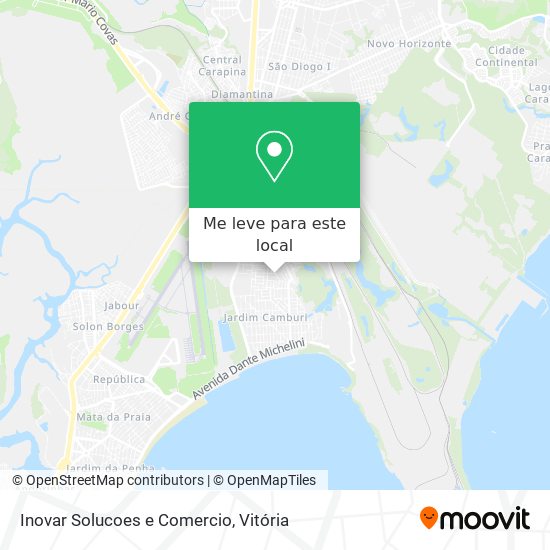 Inovar Solucoes e Comercio mapa
