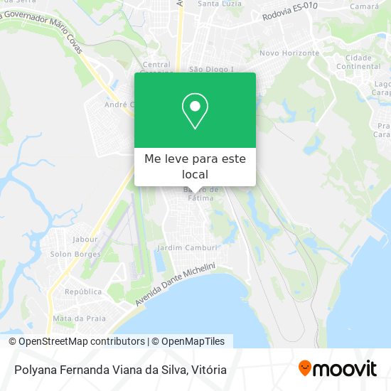 Polyana Fernanda Viana da Silva mapa