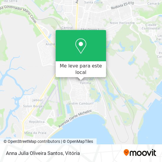 Anna Julia Oliveira Santos mapa