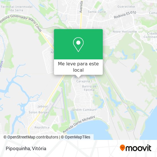 Pipoquinha mapa