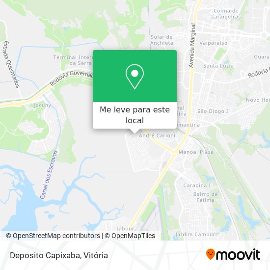 Deposito Capixaba mapa