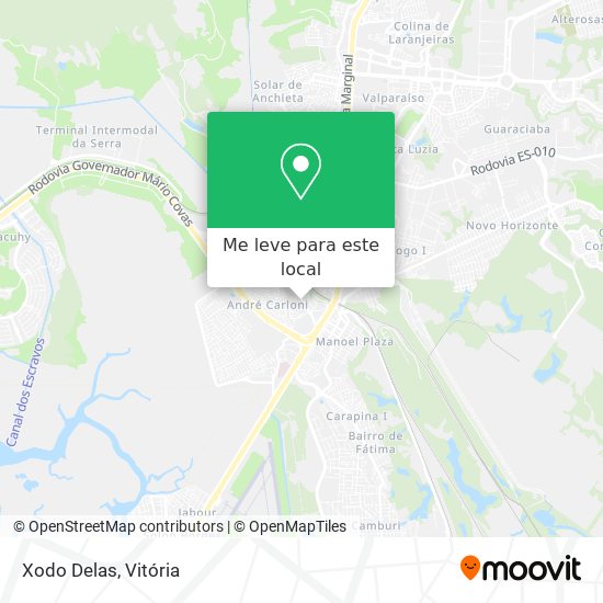 Xodo Delas mapa