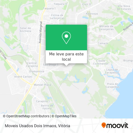 Moveis Usados Dois Irmaos mapa