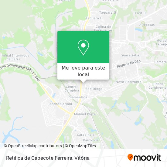 Retifica de Cabecote Ferreira mapa