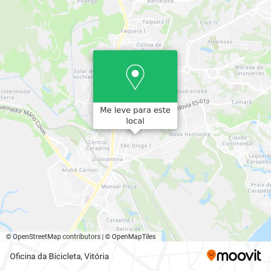 Oficina da Bicicleta mapa