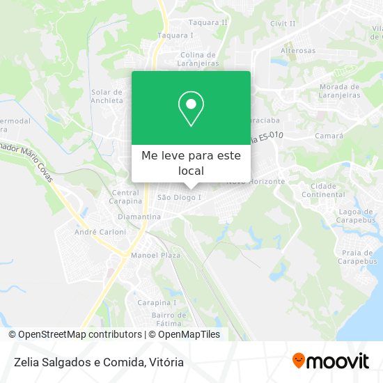 Zelia Salgados e Comida mapa