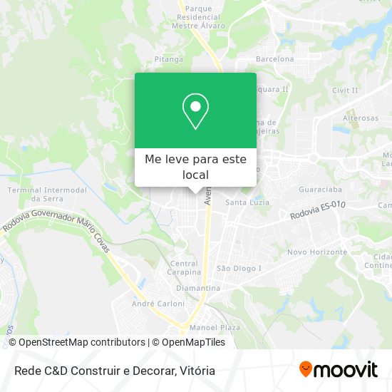 Rede C&D Construir e Decorar mapa