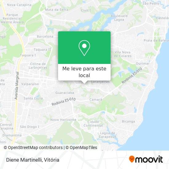 Diene Martinelli mapa