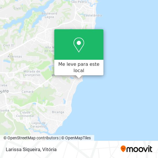 Larissa Siqueira mapa