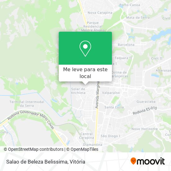 Salao de Beleza Belissima mapa