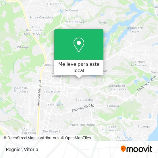 Regnier mapa