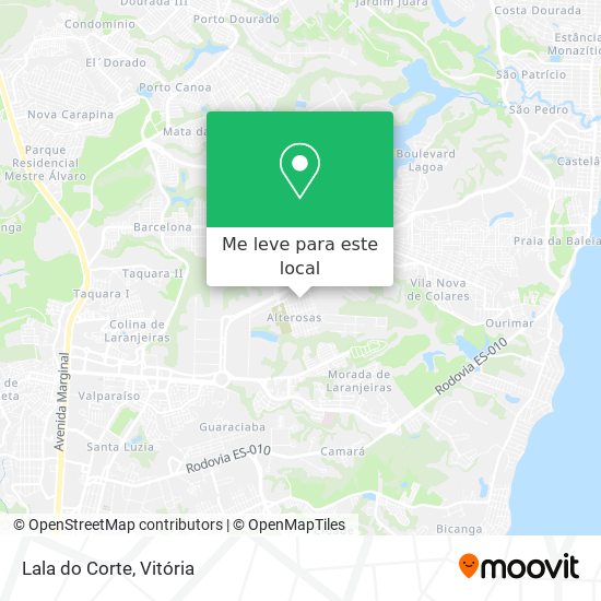 Lala do Corte mapa