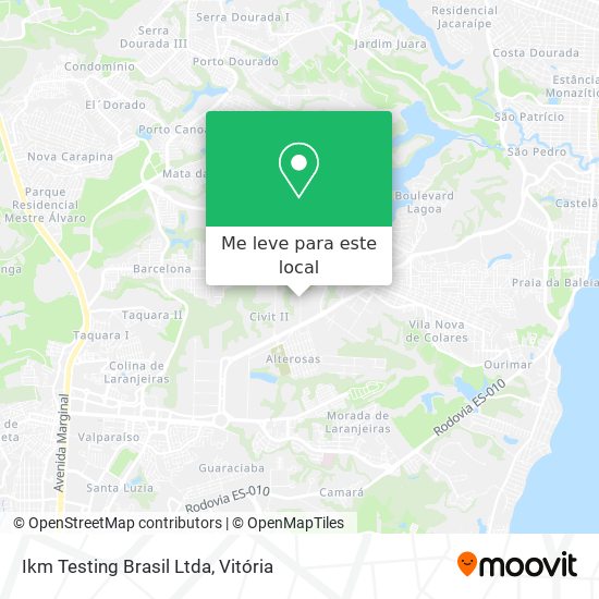 Ikm Testing Brasil Ltda mapa