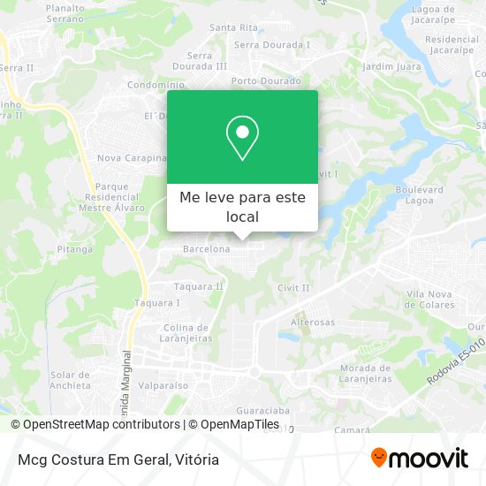 Mcg Costura Em Geral mapa
