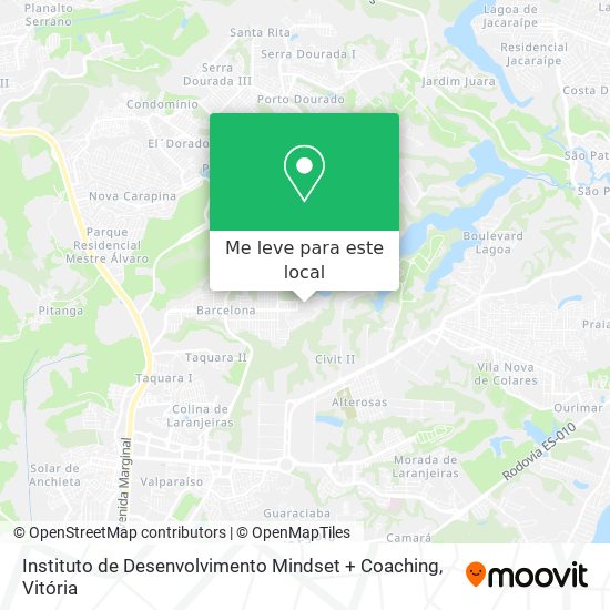Instituto de Desenvolvimento Mindset + Coaching mapa