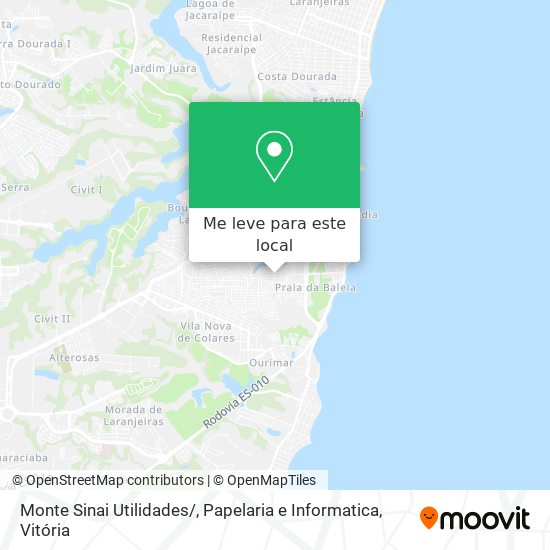 Monte Sinai Utilidades / , Papelaria e Informatica mapa