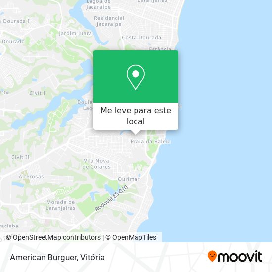 American Burguer mapa
