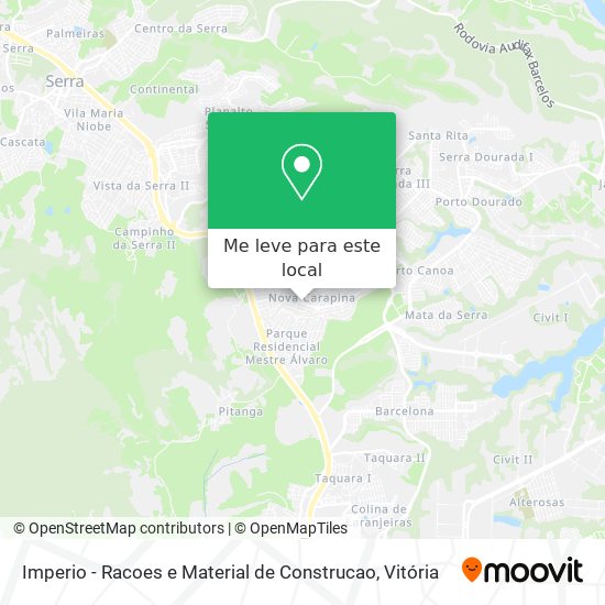 Imperio - Racoes e Material de Construcao mapa