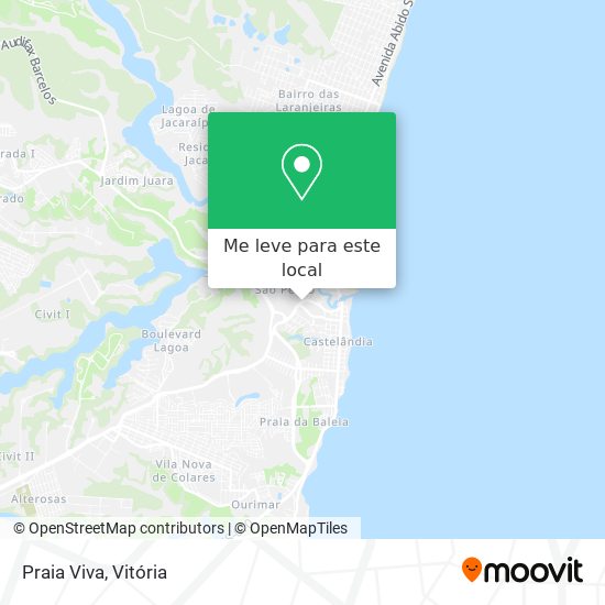 Praia Viva mapa