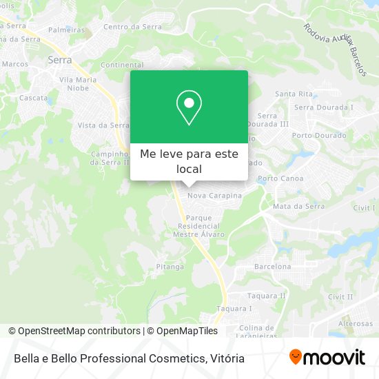 Bella e Bello Professional Cosmetics mapa