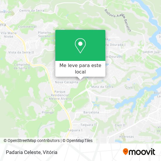 Padaria Celeste mapa