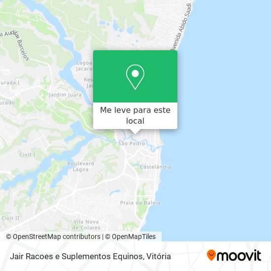 Jair Racoes e Suplementos Equinos mapa