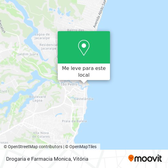 Drogaria e Farmacia Monica mapa