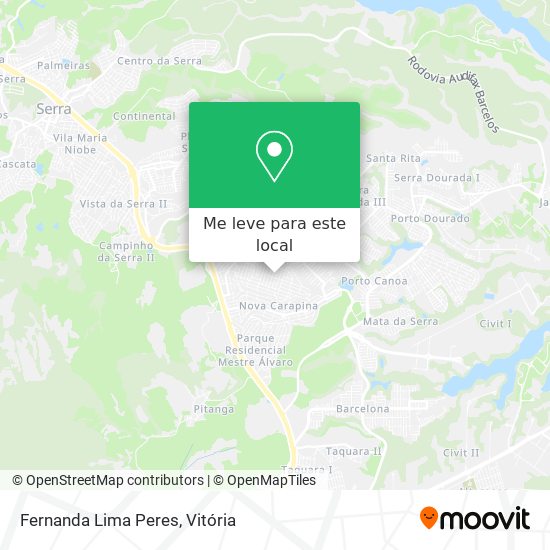 Fernanda Lima Peres mapa