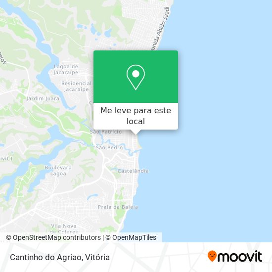 Cantinho do Agriao mapa